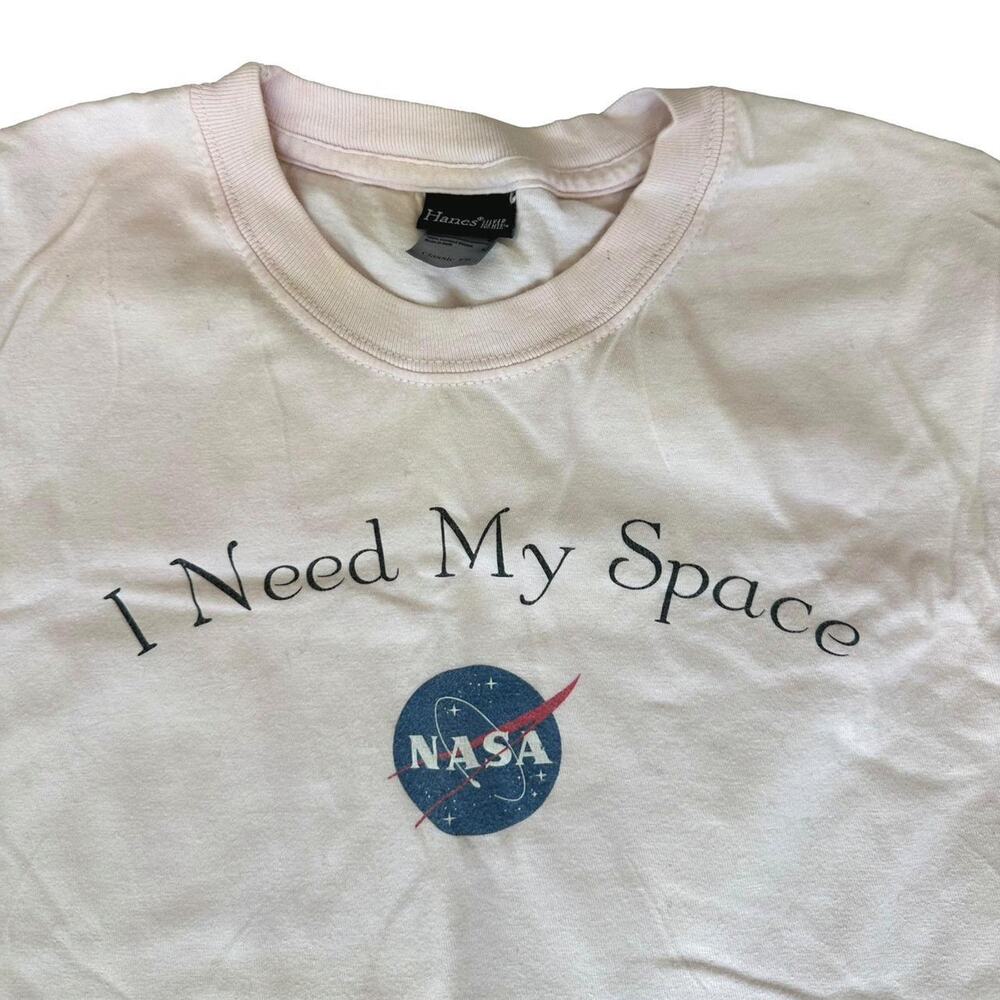Light pink NASA "I Need My Space" T-shirt, Large